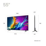 ابعاد تلویزیون ال جی کیوند 80T
